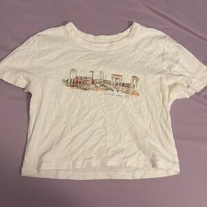 pacsun white baby tee